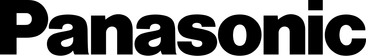 Panasonic Schriftzug als Firmenlogo auf weißem Hintergrund